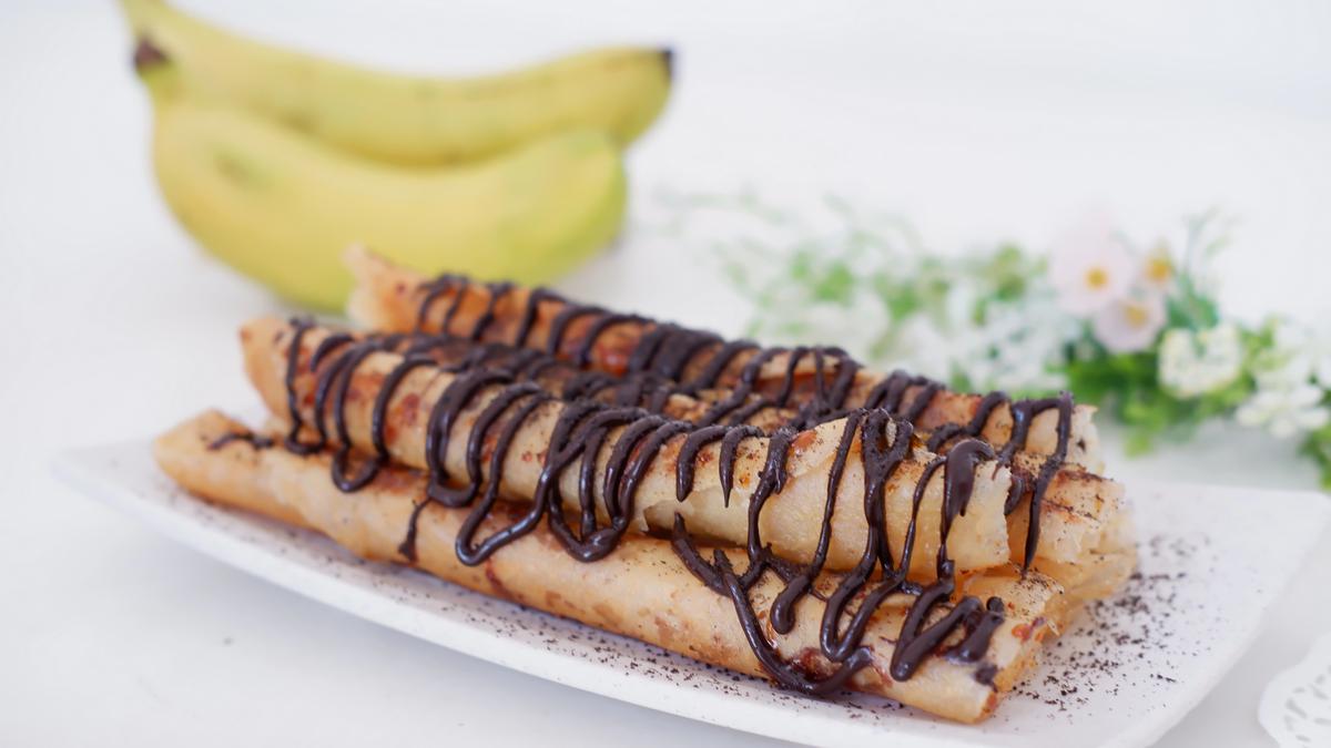 Resep Peanut Butter Banana Roll-Ups Kulit Lumpia