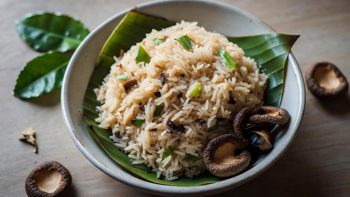 Resep Nasi Kukus Daun Jeruk dan Jamur Kering yang Wangi dan Gurih