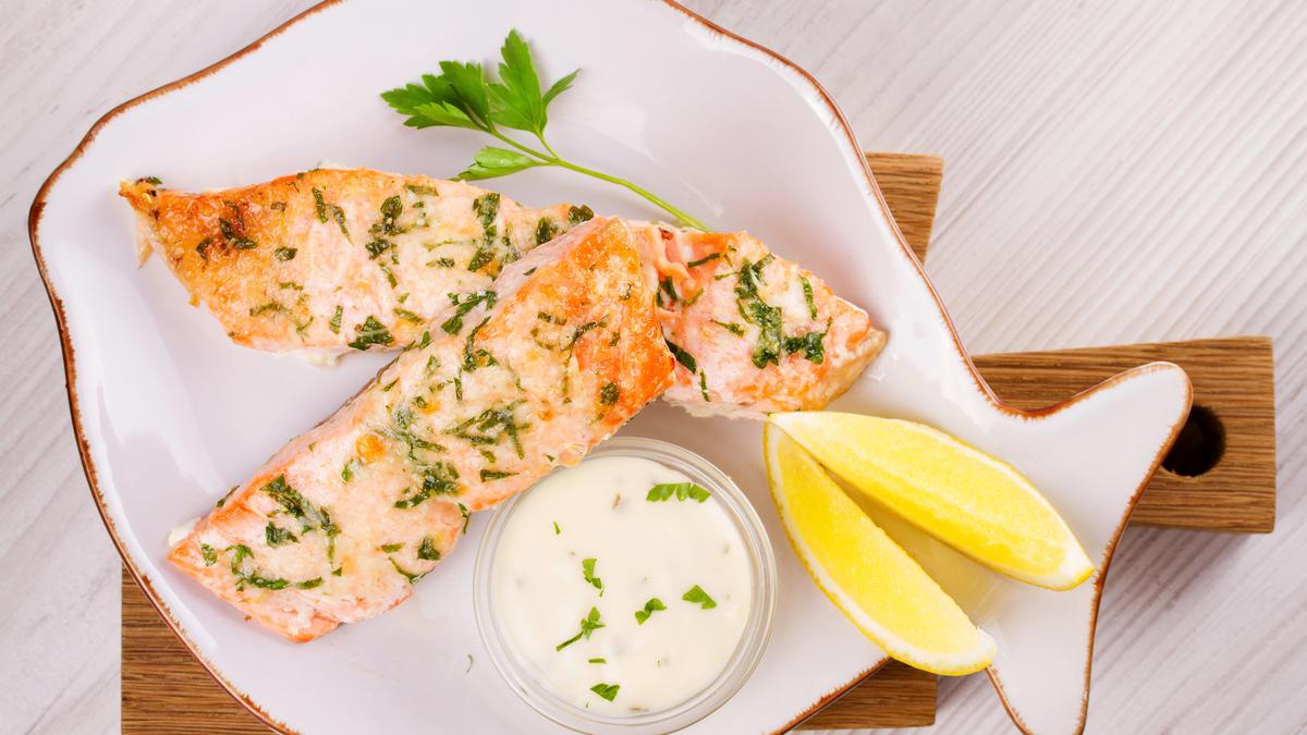 Resep Baked Salmon dengan Lemon Herb