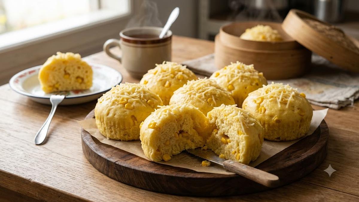 Cara Masak Roti Kukus Jagung 3 Bahan di Rumah, Sehat dan Anti Gagal