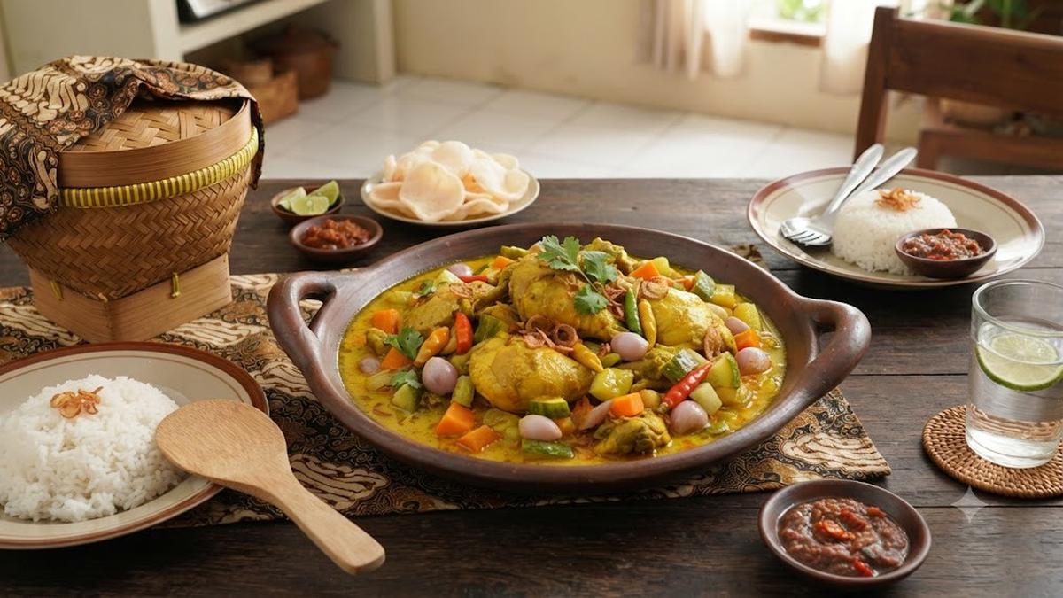 Resep Ayam Bumbu Acar Kuning Tanpa Santan, Segar Asam Gurih