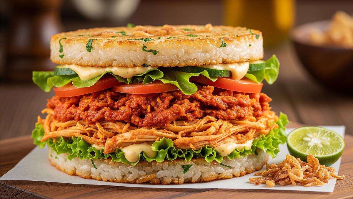 Panduan Membuat Burger Nasi Isi Ayam Suwir untuk Bekal dan Usaha